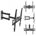 Maclean TV Mount / Bracket, max VESA 400x400, 32-55", up to 30 kg, black, tilt adjustment +2&deg;&ndash;-10&deg; and swivel adjustment +90&deg;&ndash;-90&deg;, MC-191