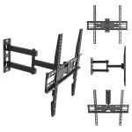 Maclean TV Mount / Bracket, max VESA 400x400, 32-55", up to 30 kg, black, tilt adjustment +2&deg;~-10&deg; and swivel adjustment +90&deg;~-90&deg;, MC-191