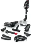 Bosch BCS711PET pulktolmuimeja akuga, kuiv, kotita, 0,3 l, must, punane, 3 Ah