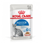 ROYAL CANIN Indoor Sterilized - M&auml;rgtoit t&auml;iskasvanud kassidele - T&uuml;keldatud kastmes 12x85g