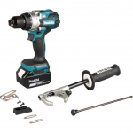 Makita cordless impact drill DHP492RTJ, 18V blue/black, 2x Li-ion batteries 5.0Ah, MAKPAC size 2