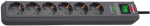 Brennenstuhl Eco-Line sockets 6-fold - anthracite 13.500A surge protection