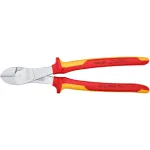 KNIPEX heavy-duty diagonal cutters 74 06 250 VDE, cutting pliers (red/yellow, length 250mm, VDE-tested)