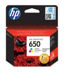 HP 650 originaal ts&uuml;aan, magenta, kollane 1 tk