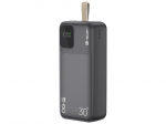 Tracer 47824 Prime-V3 30000mAh QC22.5W+PD20W Power Bank, Black