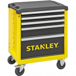 Stanley workshop trolley with 5 drawers (yellow/black, load capacity up to 300kg)
