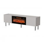 Cama LUCCA telekapp 180x40x59 ka&scaron;miir + must kamin
