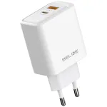 Charger 45W USB-A USB-C GaN PD white