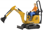 Micro excavator JCB 8010 CTS with figure
