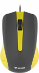 USB wired mouse, 3 buttons, rubberized surface