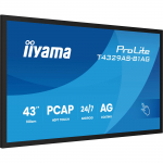 Iiyama ProLite T4329AS-B1AG (108 cm (42.5 inches), black (matt), UltraHD/4K, VA, touchscreen, Android, USB-C)