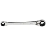 GEDORE red double ring ratchet wrench 4 in 1, chrome-plated wrench, sizes 10, 13, 17, 19