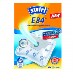 Swirl E 84 AirSpace Vacuum Cleaner Bags, 4-Pack with Filter