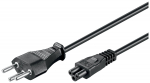 goobay Stromkabel CH Typ J->C5, Kabel schwarz, 1,8 Meter