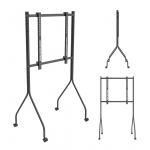 Maclean TV Stand / Cart, on wheels, 37&ndash;80", max. load 50 kg, max. VESA 600x400, black, MC-180 B
