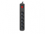 Listwa zasilajaca R5 3m 5x230v czarnaR5/30/C