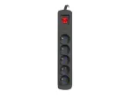 Listwa zasilajaca R5 3m 5x230v czarnaR5/30/C