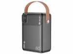 Tracer 47826 Prime-V8 80000mAh QC22.5W+PD20W Power Bank, Black
