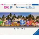 Ravensburger Puzzle Panorama - Night Lights on Ocean Drive (1000 pieces)