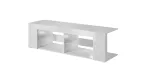 Cama TV-alus RTV TEXAS 50/134/40 valge/valge l&auml;ikega