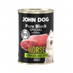 JOHN DOG Pure Black Special Edition Horse - wet dog food - 400g