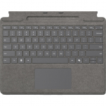 Microsoft Surface Pro Keyboard with Pen Storage (Platinum, DE Layout, for Surface Pro (11th Edition)/10 for Business/9/8)