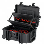 KNIPEX tool case "Robust45 Move" 00 21 37 LE, tool box black, dust and waterproof, suitable for flight