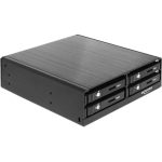 DeLOCK 5.25? Removable frame for 4 x 2.5? SATA HDD / SSD (black)