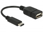 DeLOCK Adapter - USB A - USB C - 15cm - czarny