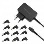 Qoltec 52414 universaalne toiteadapter 65W | +10 pistikprogrammi