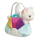 AURORA Fancy Pals pehme m&auml;nguasi kass sinises kandekotis, 20 cm