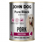 JOHN DOG Pure Black Sensi Digestion Pork - wet dog food - 400g