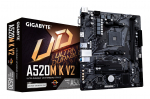 GIGABYTE A520M K V2 emaplaat - Toetab AMD Ryzen 5000 seeria AM4 protsessoreid, kuni 5100MHz DDR4 (OC), PCIe Gen3 x4 M.2, GbE LAN, USB 3.2 Gen 1