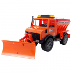 Mercedes-Benz Unimog snow blower and gritter vehicle