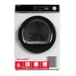 Sharp tumble dryer KD-NHA8G6TWE-DE 8kg E wh