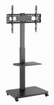 Gembird TVS-75S-02 teleri p&otilde;randaalus ratastega, 37" - 75", must