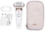 BRAUN Silk-epil 9-011 3D IPL Epilator, Wet & Dry, White, Gold