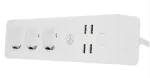 Tellur WiFi Power Strip, 3 Outlets, 4*USB 4A, 2200W, 10A, 1.8m