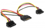 Delock SATA 15p->2xSATA 15p HDD 90 stopni - St-Bu Power SATA