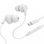 In ear headphones Curly USB-C white