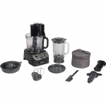 Kenwood compact food processor MultiPro XL Weigh+ black, 1,000 watts, integrated scale, blender attachment
