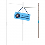 HUDORA Vario Gymnastics Bar Extension Double Bar, Fitness Equipment Blue/Beige