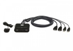 2-port USB VGA FHD HDMI KVM Switch