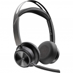 HP Poly Voyager Focus 2 USB-CC Headset (Microsoft Teams certified, USB-C/-A adapter, charging station)