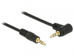 Delock Kabel Audio 3.5mm męski/męski kątowy czarny 5.0m