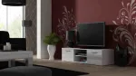Cama TV-alus SOHO 140 valge/valge l&auml;ikega