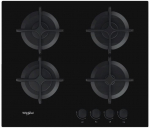 Whirlpool AKT 616/NB hob Black Built-in 60 cm Gas 4 zone(s)