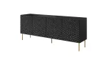 HOLE kummut 190x40.5x74.5 cm matt must