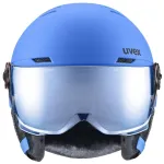 Children's Ski Helmet UVEX Rocket jr. Visor BLUE MATT