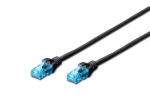 Patch cord RJ45/RJ45 U/UTP kat. 5e 5,0m AWG 26/7 PVC black